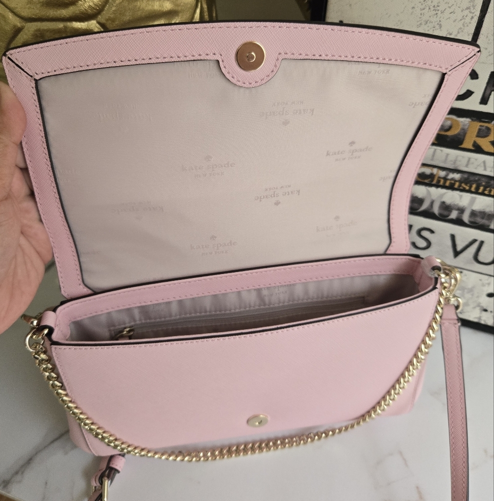 Kate Spade Laurel Way Greer Pink Crossbody Bag - Picture 7 of 8